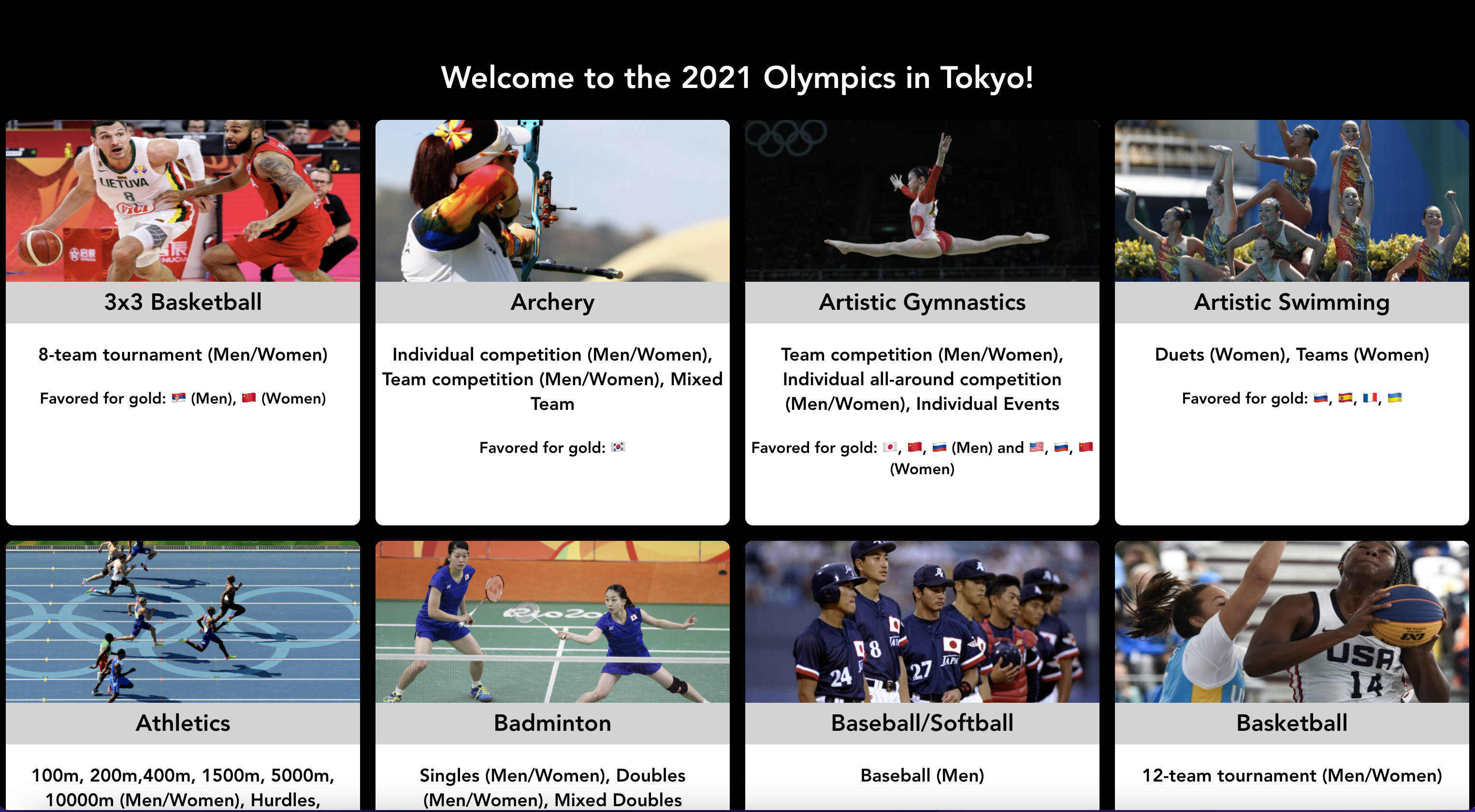 Olympic App