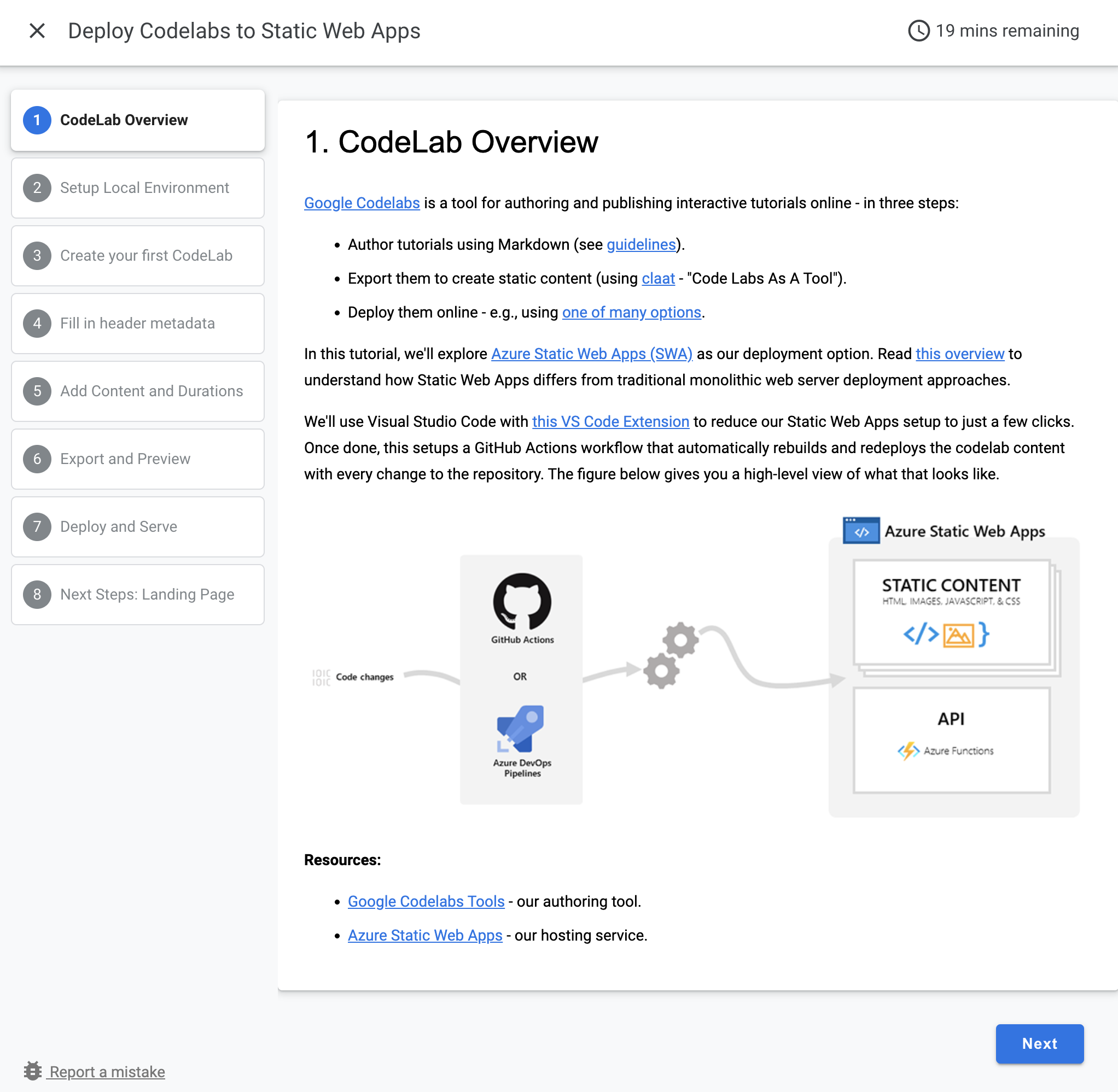 Google Codelabs